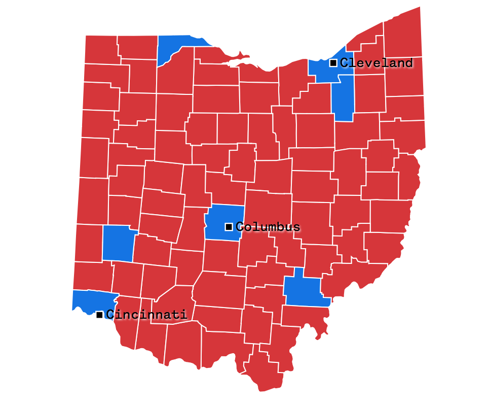 Ohio Goes Red as Nation Goes Blue Kid Reporters' Notebook